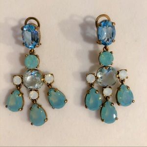 Gorgeous aquamarine chandelier earrings